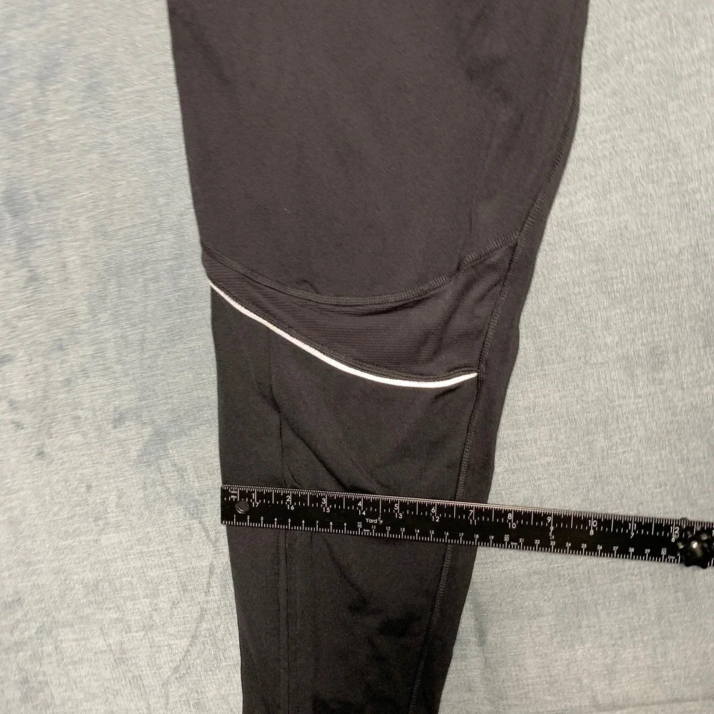 Adidas Climalite Training Pants Mens M Black Red Striped Drawstring Activewear